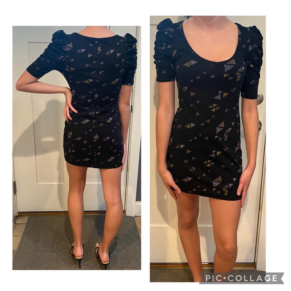 lush black mini dress, size S